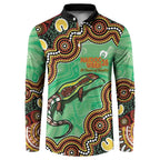 Personalised Australia Goanna NAIDOC Week 2026 Button Sweatshirt 50 Years of Deadly Aboriginal Art