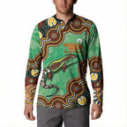 Personalised Australia Goanna NAIDOC Week 2026 Button Sweatshirt 50 Years of Deadly Aboriginal Art