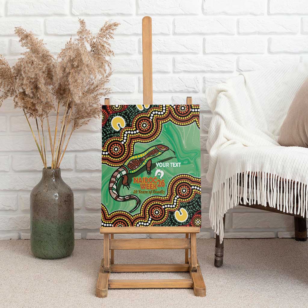 Personalised Australia Goanna NAIDOC Week 2026 Canvas Wall Art 50 Years of Deadly Aboriginal Art