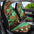 Personalised Australia Goanna NAIDOC Week 2026 Car Seat Cover 50 Years of Deadly Aboriginal Art