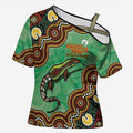 Personalised Australia Goanna NAIDOC Week 2026 Cross Shoulder Shirt 50 Years of Deadly Aboriginal Art