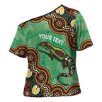 Personalised Australia Goanna NAIDOC Week 2026 Cross Shoulder Shirt 50 Years of Deadly Aboriginal Art