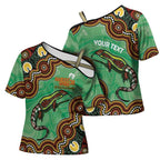 Personalised Australia Goanna NAIDOC Week 2026 Cross Shoulder Shirt 50 Years of Deadly Aboriginal Art