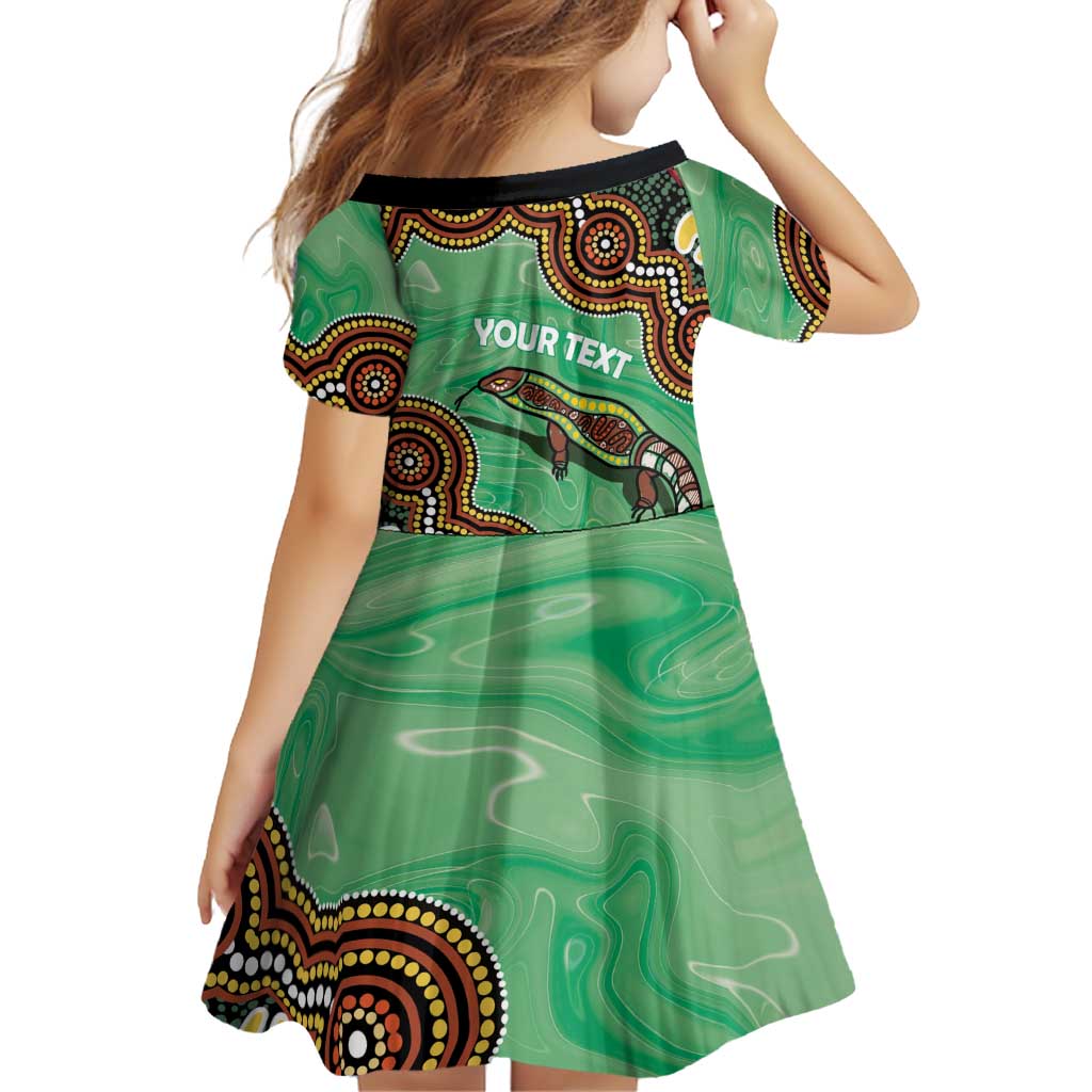 Personalised Australia Goanna NAIDOC Week 2026 Family Matching Off Shoulder Short Dress and Hawaiian Shirt 50 Years of Deadly Aboriginal Art