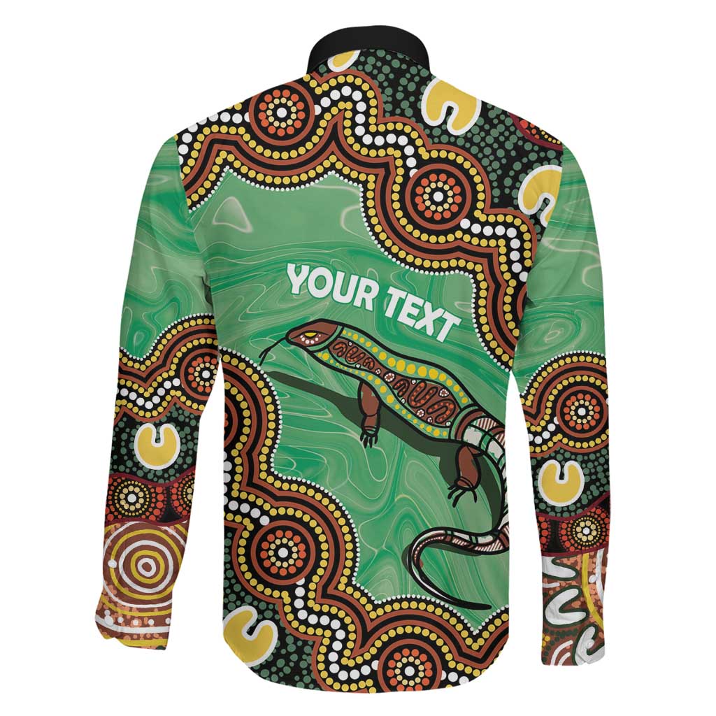 Personalised Australia Goanna NAIDOC Week 2026 Family Matching Off Shoulder Short Dress and Hawaiian Shirt 50 Years of Deadly Aboriginal Art