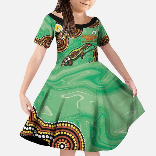 Personalised Australia Goanna NAIDOC Week 2026 Family Matching Puletasi and Hawaiian Shirt 50 Years of Deadly Aboriginal Art