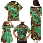 Personalised Australia Goanna NAIDOC Week 2026 Family Matching Puletasi and Hawaiian Shirt 50 Years of Deadly Aboriginal Art