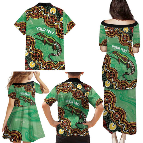 Personalised Australia Goanna NAIDOC Week 2026 Family Matching Puletasi and Hawaiian Shirt 50 Years of Deadly Aboriginal Art