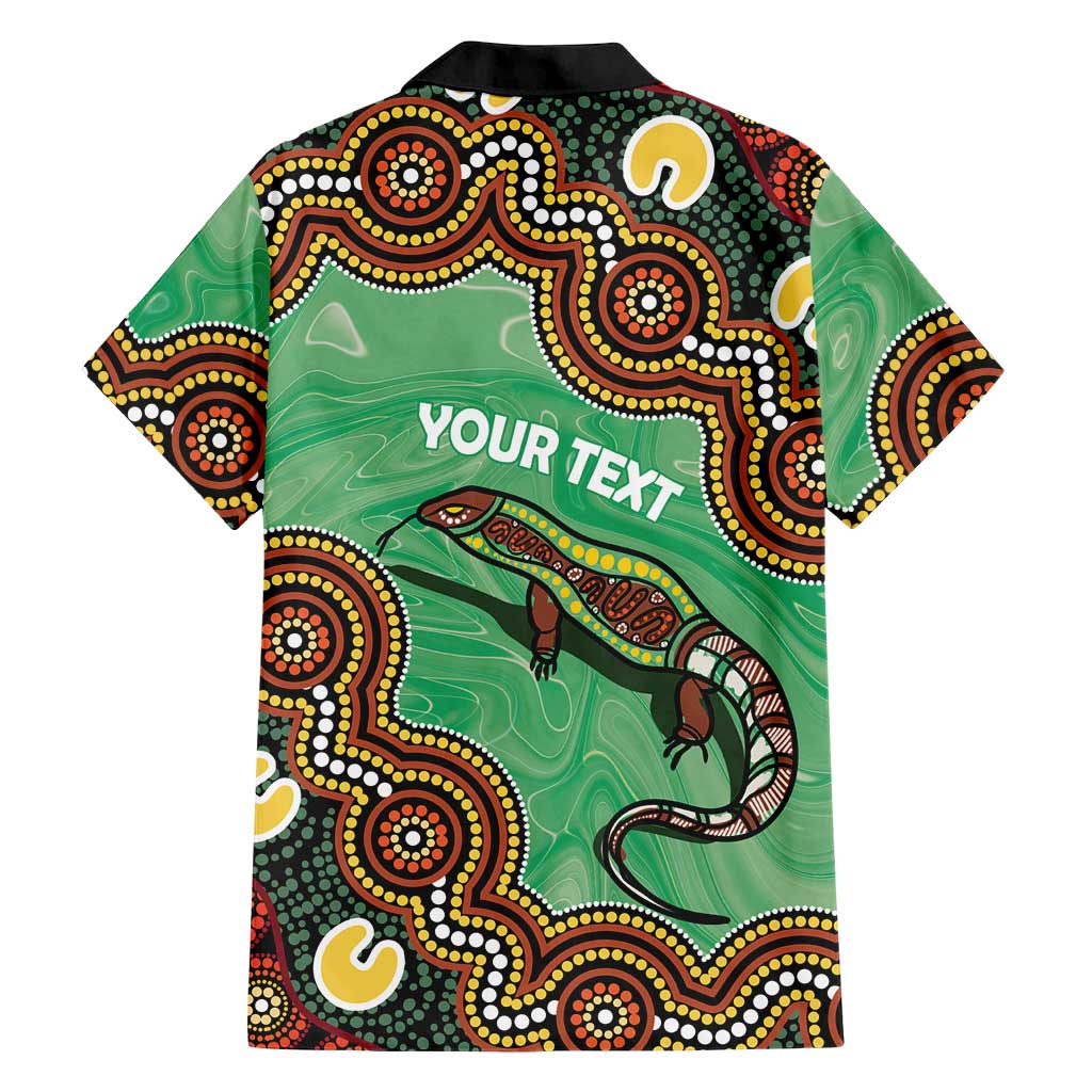 Personalised Australia Goanna NAIDOC Week 2026 Family Matching Short Sleeve Bodycon Dress and Hawaiian Shirt 50 Years of Deadly Aboriginal Art