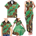 Personalised Australia Goanna NAIDOC Week 2026 Family Matching Tank Maxi Dress and Hawaiian Shirt 50 Years of Deadly Aboriginal Art