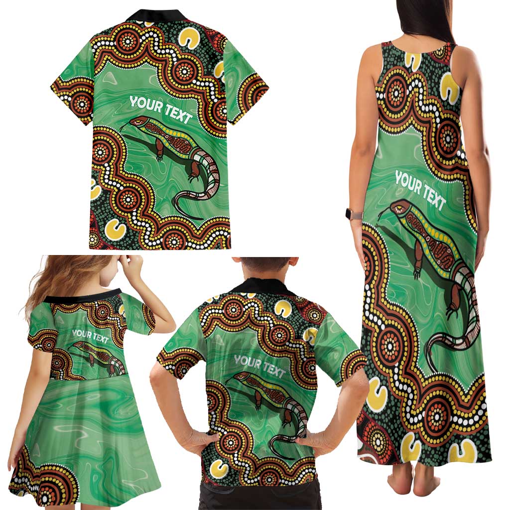 Personalised Australia Goanna NAIDOC Week 2026 Family Matching Tank Maxi Dress and Hawaiian Shirt 50 Years of Deadly Aboriginal Art