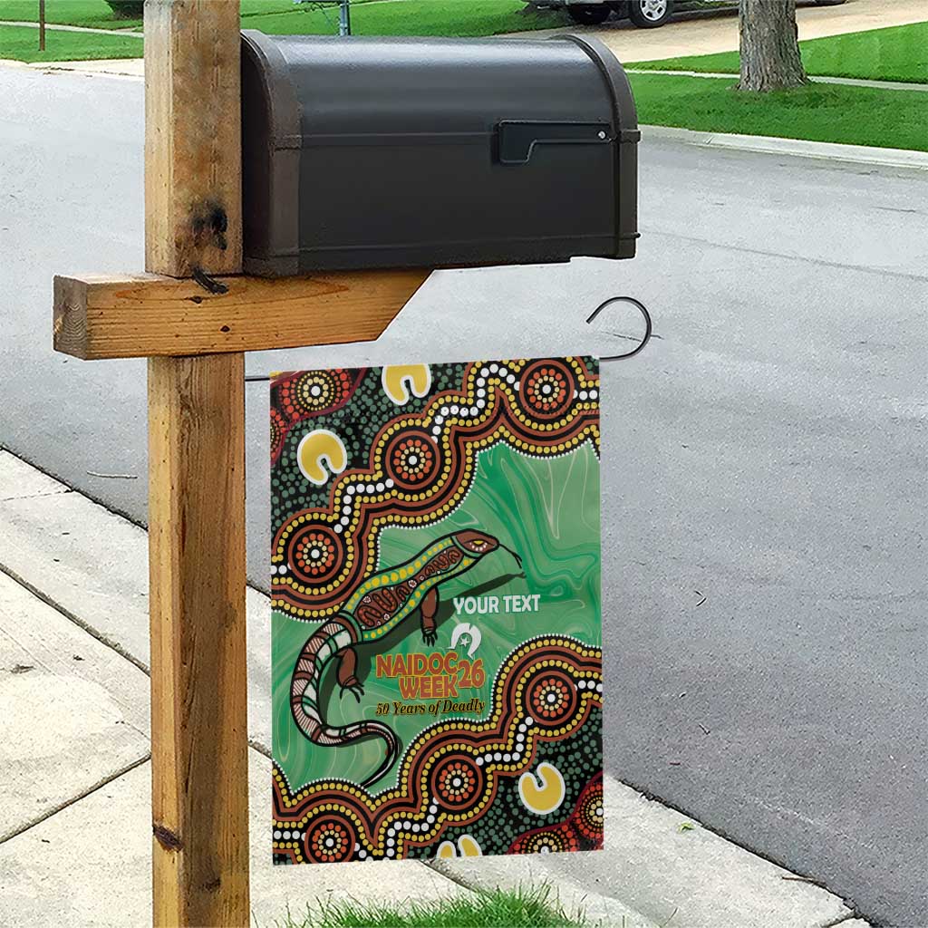 Personalised Australia Goanna NAIDOC Week 2026 Garden Flag 50 Years of Deadly Aboriginal Art