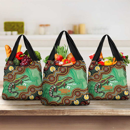 Personalised Australia Goanna NAIDOC Week 2026 Grocery Bag 50 Years of Deadly Aboriginal Art