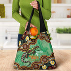 Personalised Australia Goanna NAIDOC Week 2026 Grocery Bag 50 Years of Deadly Aboriginal Art