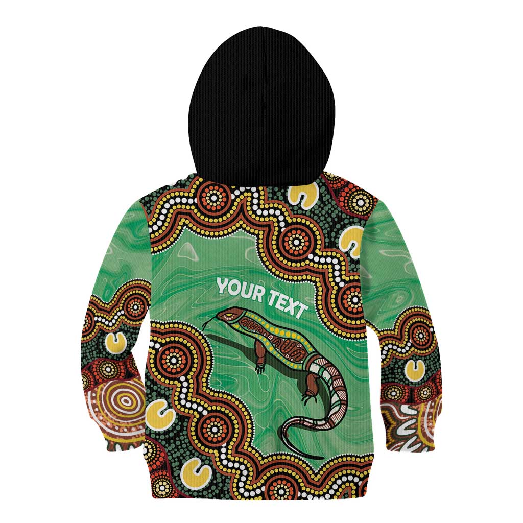 Personalised Australia Goanna NAIDOC Week 2026 Kid Hoodie 50 Years of Deadly Aboriginal Art
