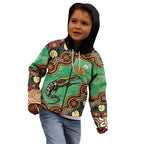 Personalised Australia Goanna NAIDOC Week 2026 Kid Hoodie 50 Years of Deadly Aboriginal Art