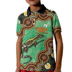 Personalised Australia Goanna NAIDOC Week 2026 Kid Polo Shirt 50 Years of Deadly Aboriginal Art