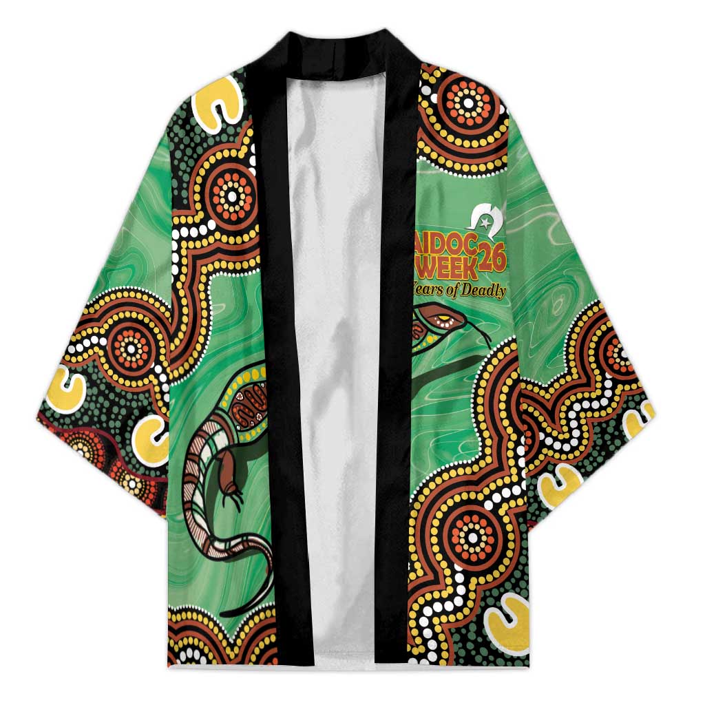 Personalised Australia Goanna NAIDOC Week 2026 Kimono 50 Years of Deadly Aboriginal Art