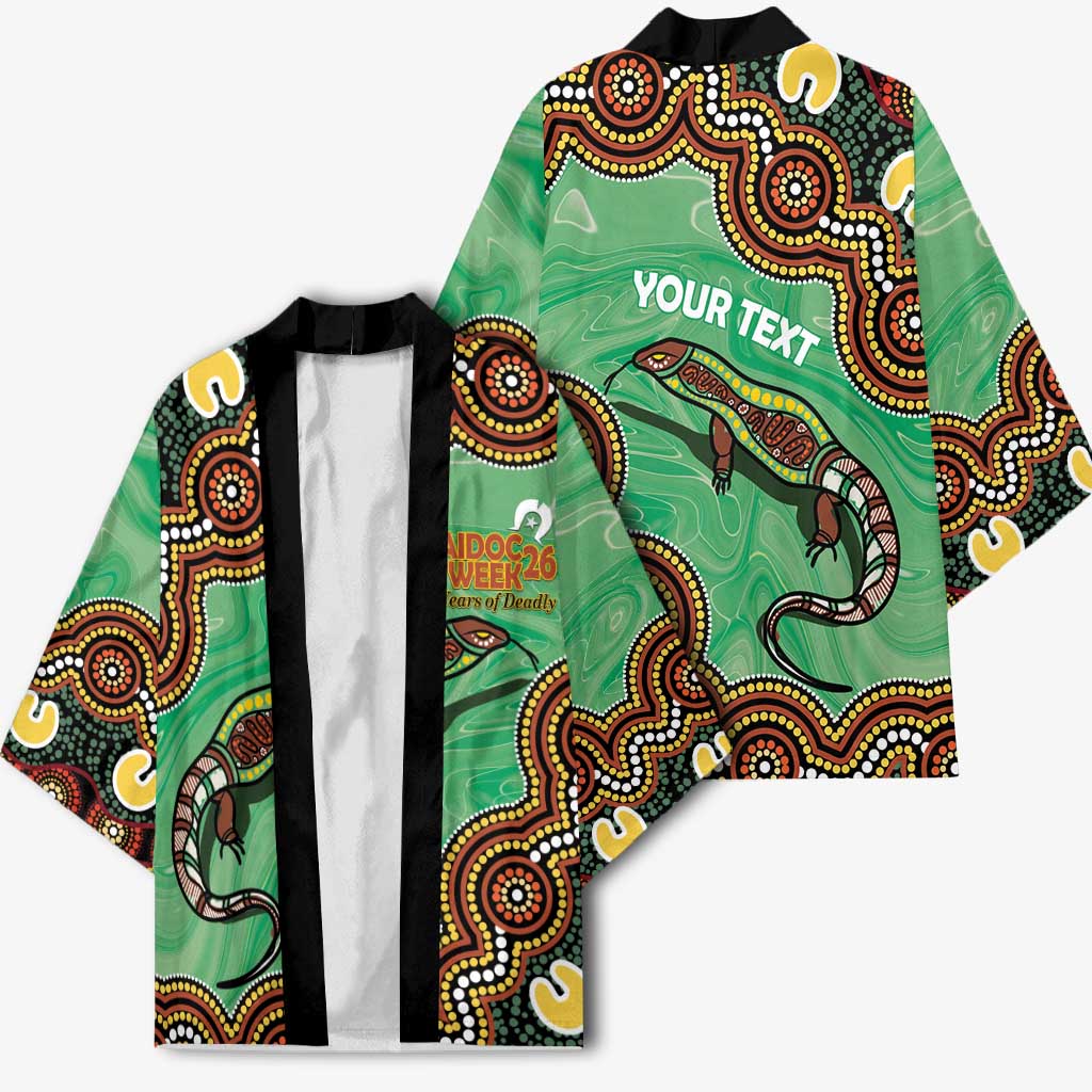 Personalised Australia Goanna NAIDOC Week 2026 Kimono 50 Years of Deadly Aboriginal Art