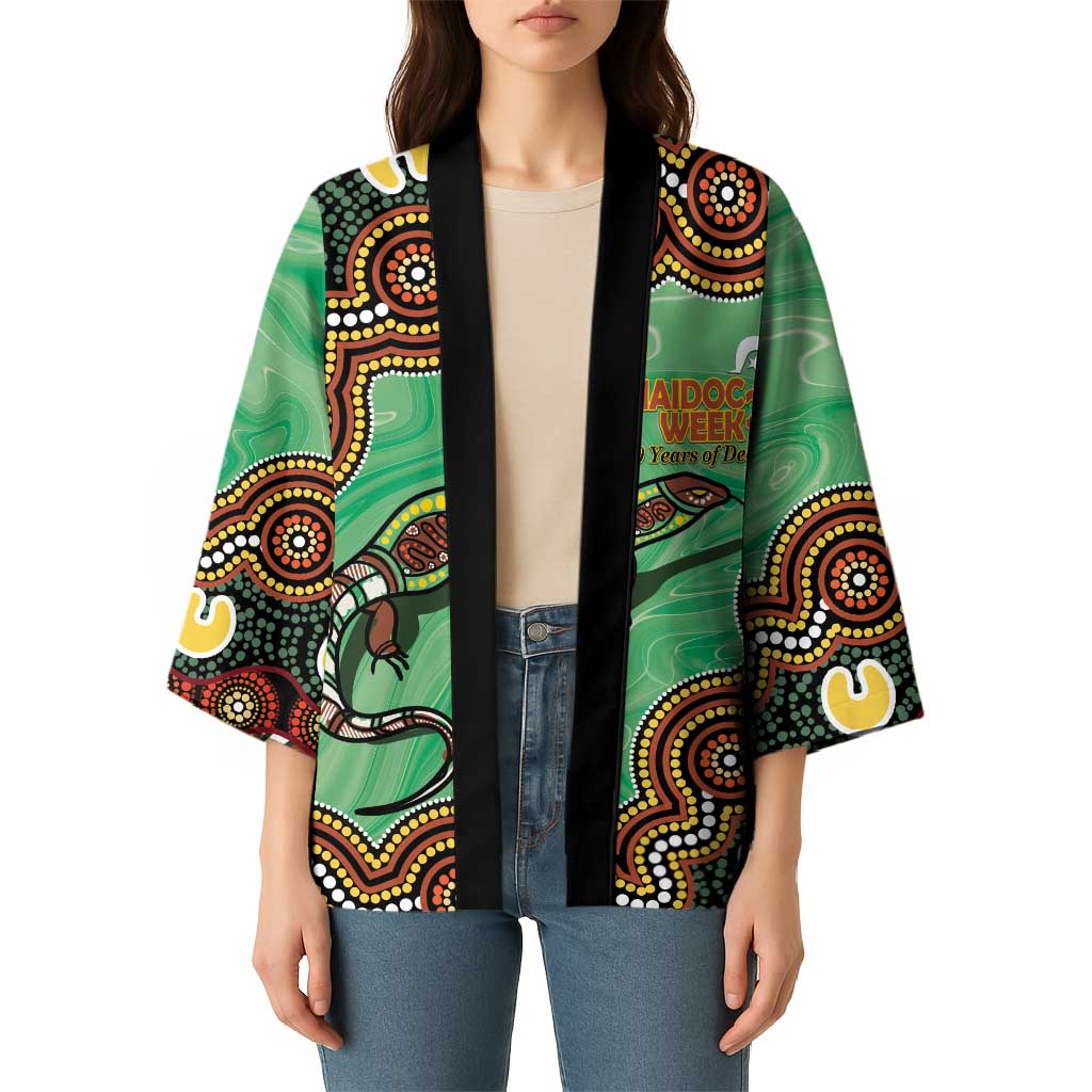 Personalised Australia Goanna NAIDOC Week 2026 Kimono 50 Years of Deadly Aboriginal Art