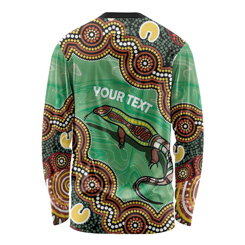 Personalised Australia Goanna NAIDOC Week 2026 Long Sleeve Shirt 50 Years of Deadly Aboriginal Art