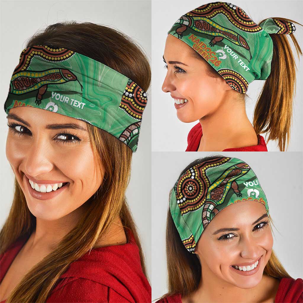Personalised Australia Goanna NAIDOC Week 2026 Neck Gaiter 50 Years of Deadly Aboriginal Art