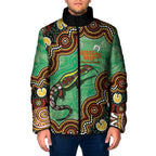 Personalised Australia Goanna NAIDOC Week 2026 Padded Jacket 50 Years of Deadly Aboriginal Art
