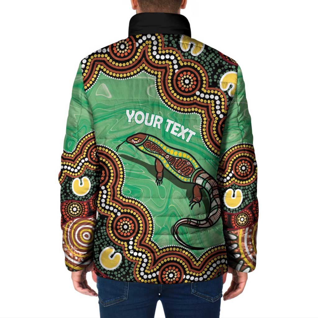 Personalised Australia Goanna NAIDOC Week 2026 Padded Jacket 50 Years of Deadly Aboriginal Art