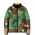 Personalised Australia Goanna NAIDOC Week 2026 Padded Jacket 50 Years of Deadly Aboriginal Art