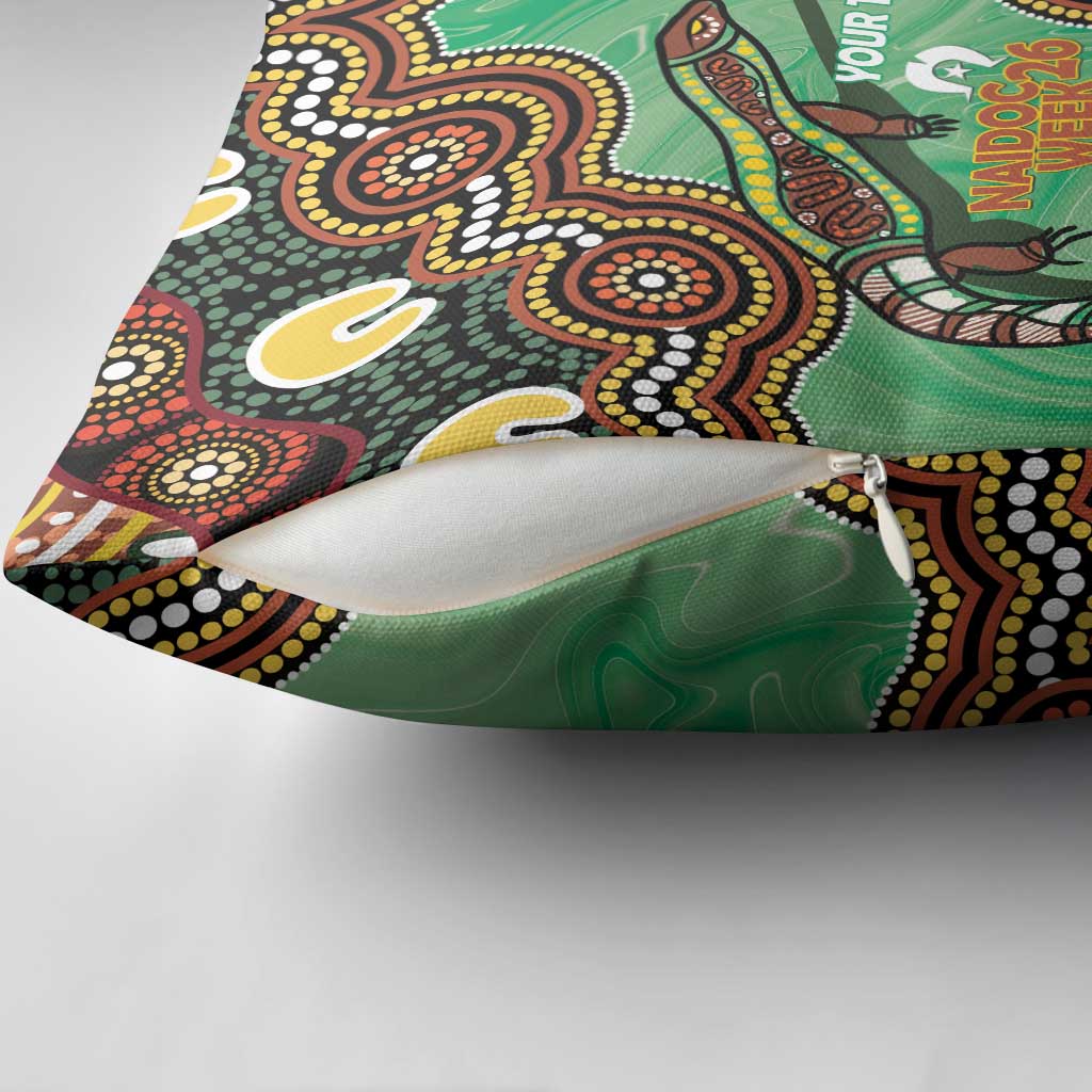 Personalised Australia Goanna NAIDOC Week 2026 Pillow Cover 50 Years of Deadly Aboriginal Art