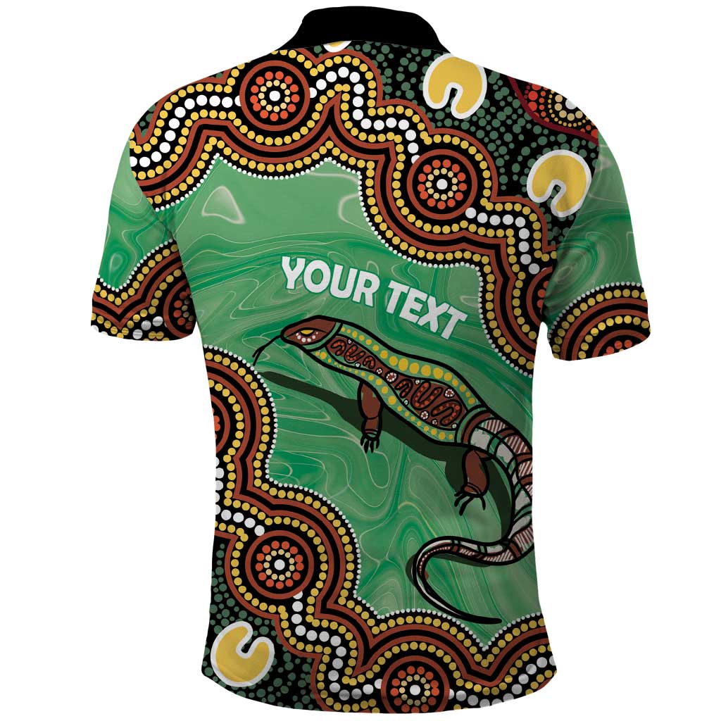 Personalised Australia Goanna NAIDOC Week 2026 Polo Shirt 50 Years of Deadly Aboriginal Art