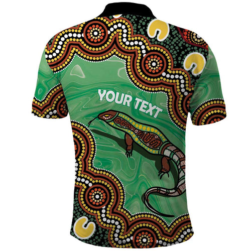 Personalised Australia Goanna NAIDOC Week 2026 Polo Shirt 50 Years of Deadly Aboriginal Art