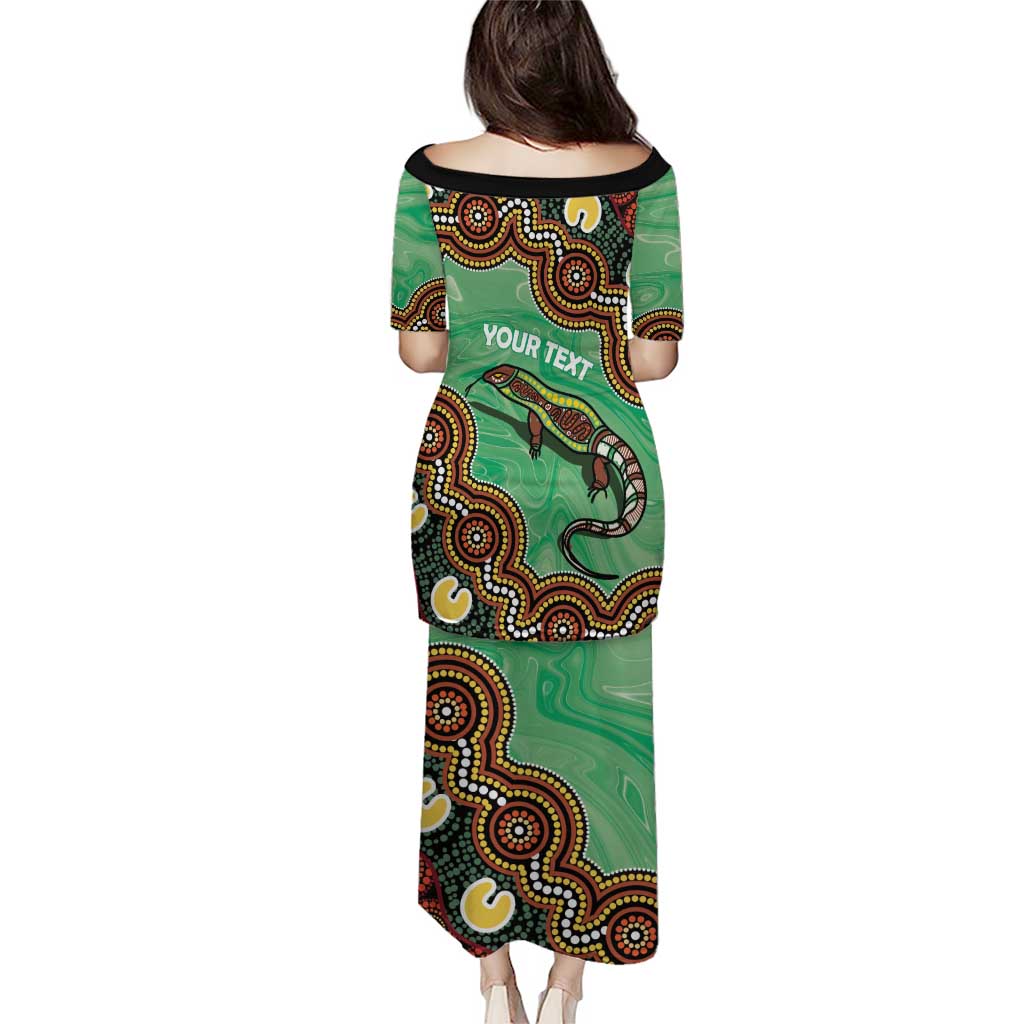 Personalised Australia Goanna NAIDOC Week 2026 Puletasi 50 Years of Deadly Aboriginal Art