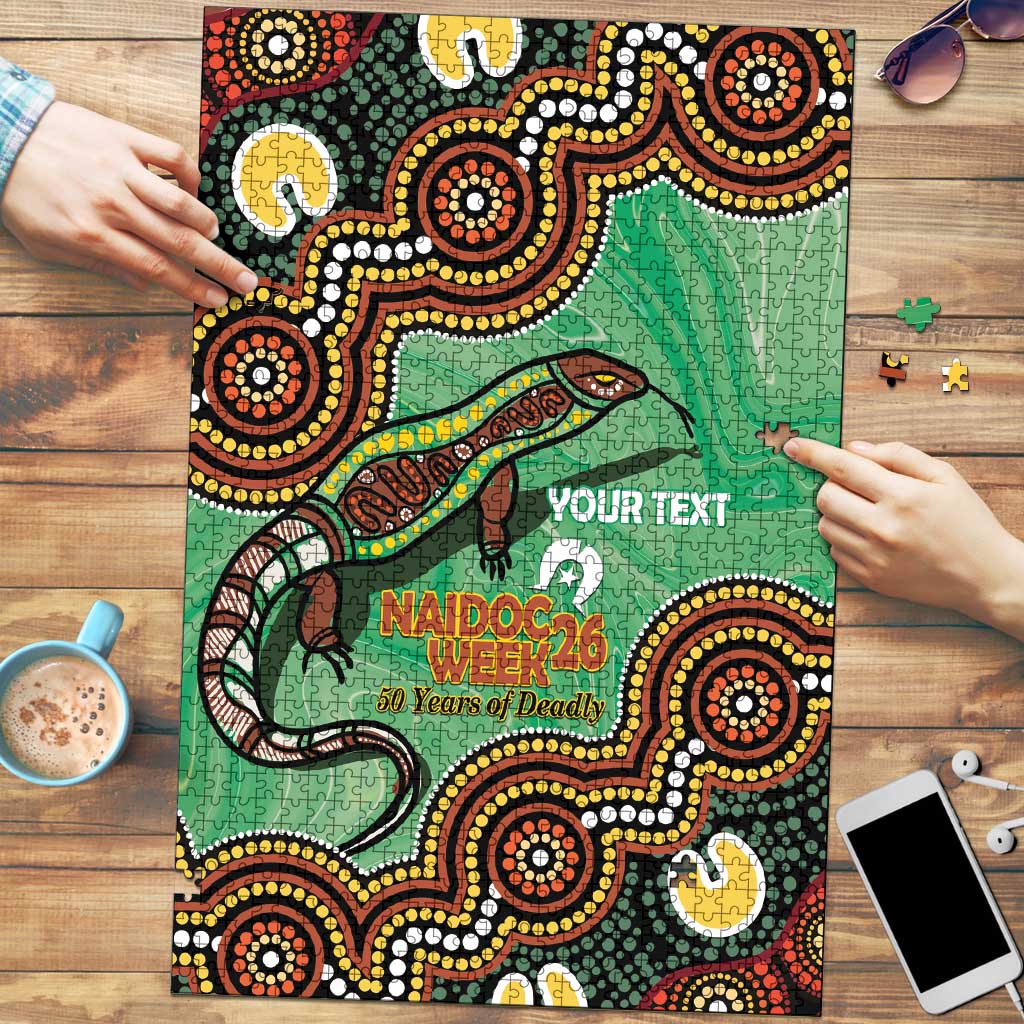 Personalised Australia Goanna NAIDOC Week 2026 Puzzle 50 Years of Deadly Aboriginal Art