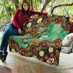Personalised Australia Goanna NAIDOC Week 2026 Quilt 50 Years of Deadly Aboriginal Art