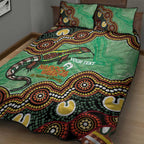 Personalised Australia Goanna NAIDOC Week 2026 Quilt Bed Set 50 Years of Deadly Aboriginal Art