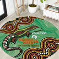 Personalised Australia Goanna NAIDOC Week 2026 Round Carpet 50 Years of Deadly Aboriginal Art