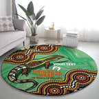 Personalised Australia Goanna NAIDOC Week 2026 Round Carpet 50 Years of Deadly Aboriginal Art