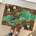 Personalised Australia Goanna NAIDOC Week 2026 Rubber Doormat 50 Years of Deadly Aboriginal Art
