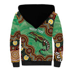 Personalised Australia Goanna NAIDOC Week 2026 Sherpa Hoodie 50 Years of Deadly Aboriginal Art