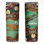 Personalised Australia Goanna NAIDOC Week 2026 Skinny Tumbler 50 Years of Deadly Aboriginal Art