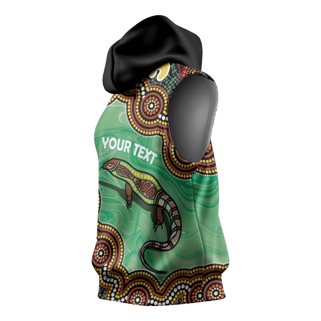 Personalised Australia Goanna NAIDOC Week 2026 Sleeveless Hoodie 50 Years of Deadly Aboriginal Art