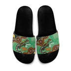 Personalised Australia Goanna NAIDOC Week 2026 Slide Sandals 50 Years of Deadly Aboriginal Art