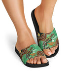 Personalised Australia Goanna NAIDOC Week 2026 Slide Sandals 50 Years of Deadly Aboriginal Art