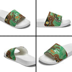 Personalised Australia Goanna NAIDOC Week 2026 Slide Sandals 50 Years of Deadly Aboriginal Art