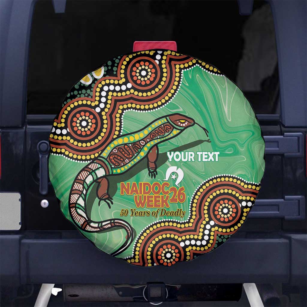 Personalised Australia Goanna NAIDOC Week 2026 Spare Tire Cover 50 Years of Deadly Aboriginal Art