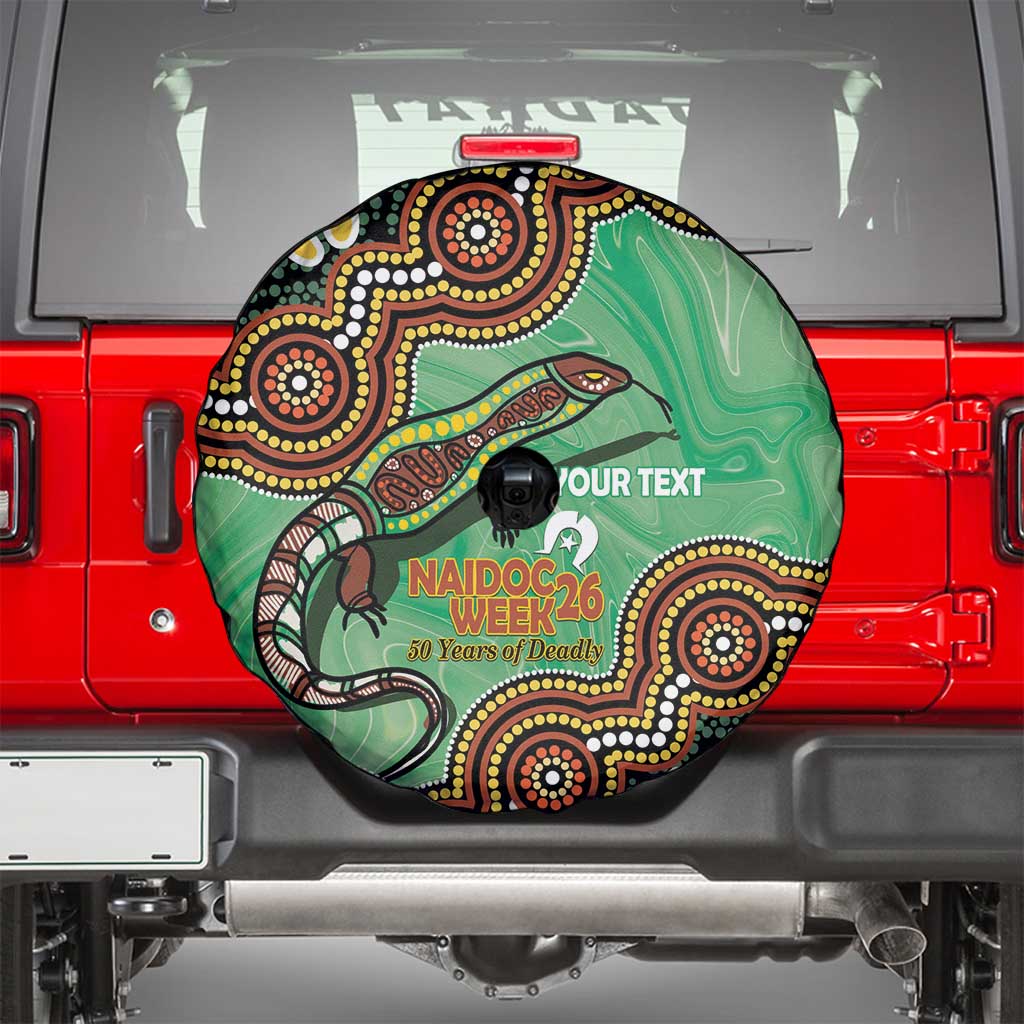 Personalised Australia Goanna NAIDOC Week 2026 Spare Tire Cover 50 Years of Deadly Aboriginal Art