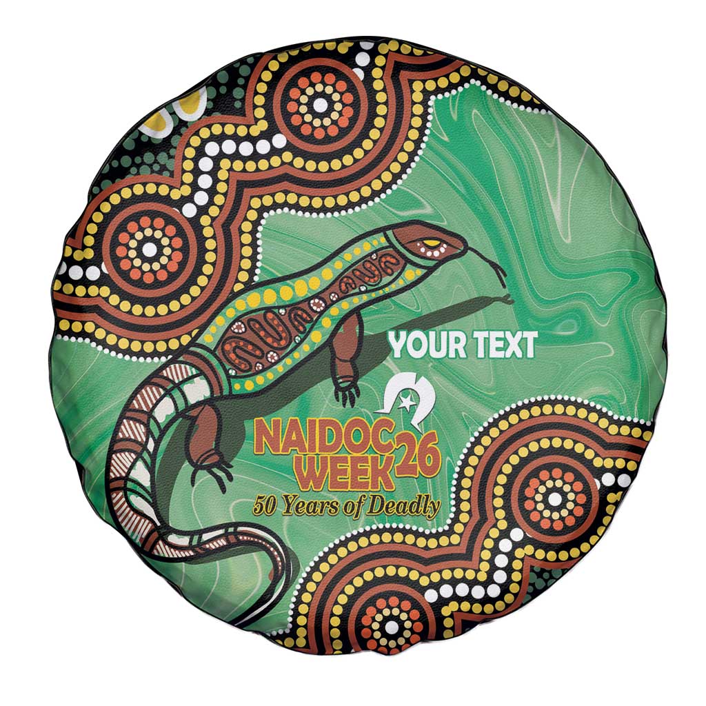 Personalised Australia Goanna NAIDOC Week 2026 Spare Tire Cover 50 Years of Deadly Aboriginal Art