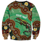 Personalised Australia Goanna NAIDOC Week 2026 Sweatshirt 50 Years of Deadly Aboriginal Art