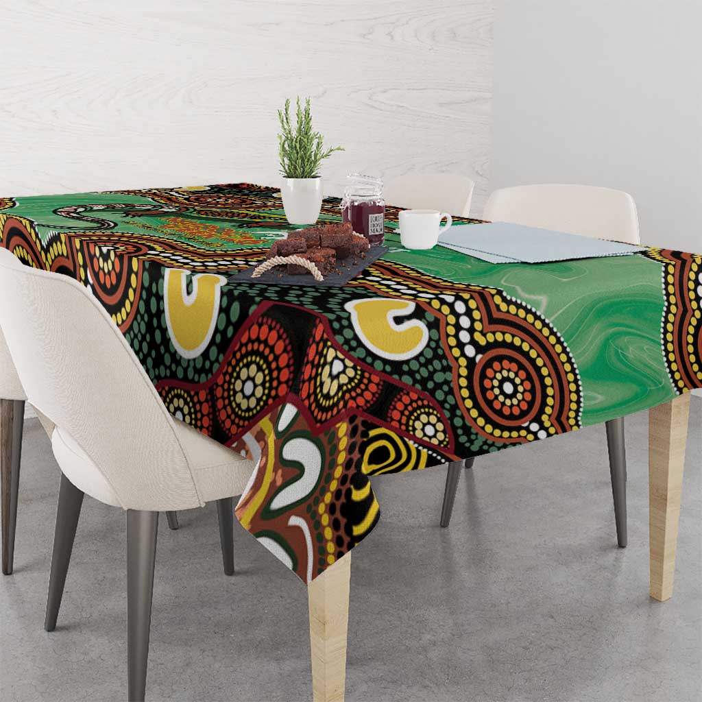 Personalised Australia Goanna NAIDOC Week 2026 Tablecloth 50 Years of Deadly Aboriginal Art